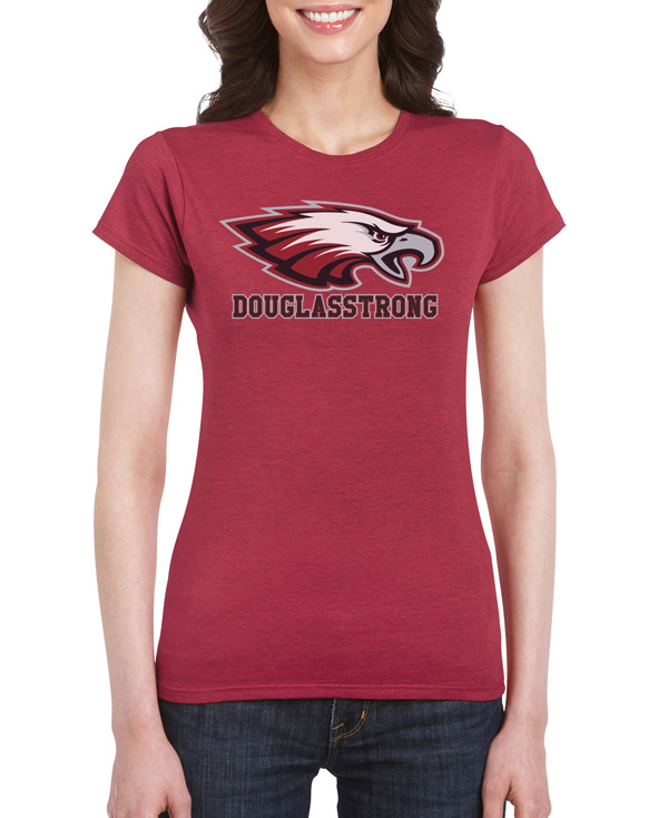 Douglas Women's Maroon Shirt - DouglasStrong.org